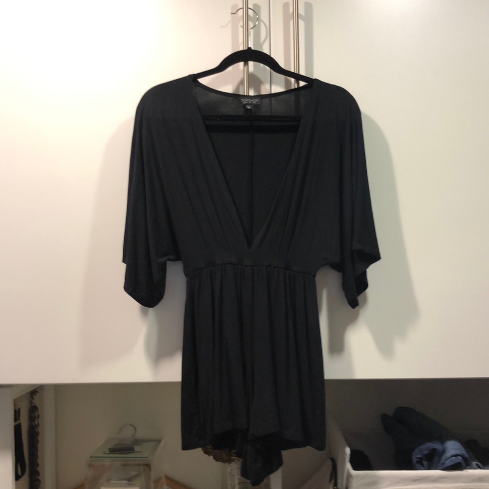 Black jersey romper